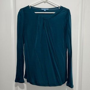 Women’s L teal Antonio Melani long sleeve blouse.